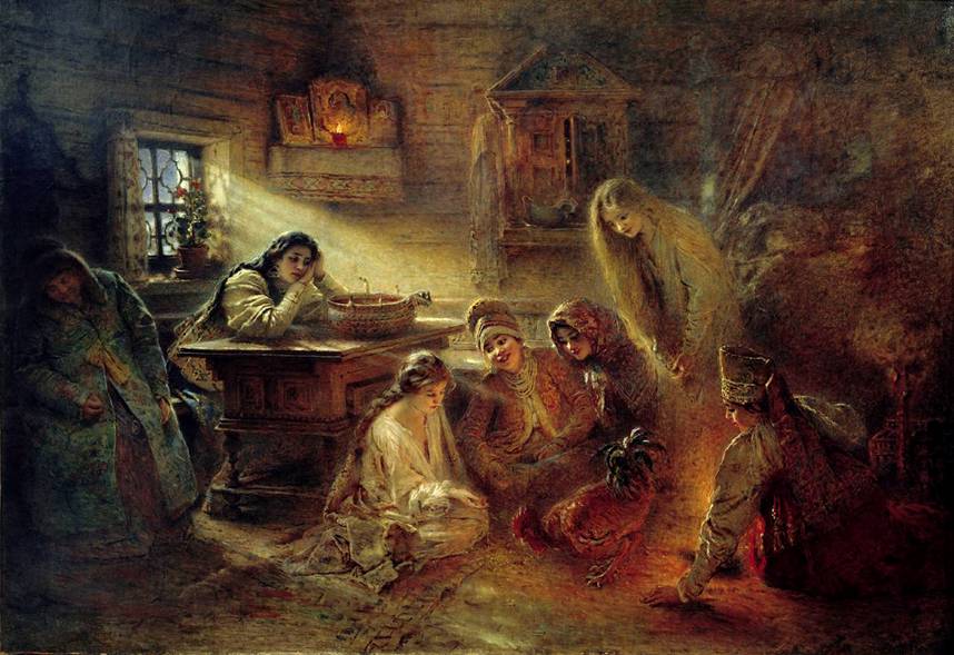 О «святочных гаданиях» и картах