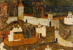 Икона Богородица Псково-Покровская (фрагмент)