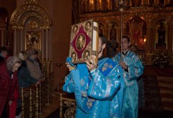 Проводы ковчега с Поясом Пресвятой Богородицы из Санкт-Петербурга 24 октября 2011 года