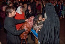 Проводы ковчега с Поясом Пресвятой Богородицы из Санкт-Петербурга 24 октября 2011 года