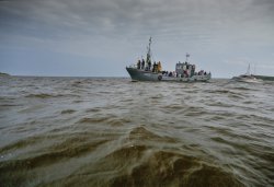 Крестный ход с иконой Спаса Елеазаровского на Талабские острова 12 июля 2014 года