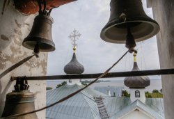 Крестный ход с иконой Спаса Елеазаровского на Талабские острова 12 июля 2014 года