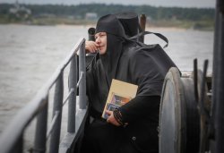 Крестный ход с иконой Спаса Елеазаровского на Талабские острова 12 июля 2014 года