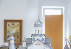 Большой макет Псковского кремля в формах XV века, сентябрь 2013 года