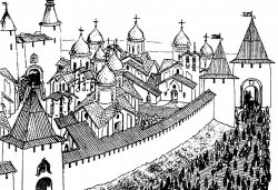 Довмонтов город и старый Торг. Реконструкция Г.Я. Мокеева