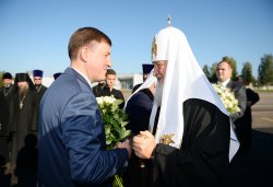 Первосвятительский визит Святейшего Патриарха Московского и всея Руси Кирилла в Псковскую епархию 3 сентября 2014 года