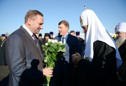 Первосвятительский визит Святейшего Патриарха Московского и всея Руси Кирилла в Псковскую епархию 3 сентября 2014 года