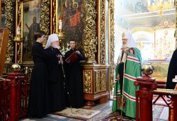 Первосвятительский визит Святейшего Патриарха Московского и всея Руси Кирилла в Псковскую епархию 3 сентября 2014 года
