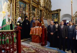 Первосвятительский визит Святейшего Патриарха Московского и всея Руси Кирилла в Псковскую епархию 3 сентября 2014 года