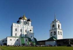 Первосвятительский визит Святейшего Патриарха Московского и всея Руси Кирилла в Псковскую епархию 3 сентября 2014 года
