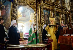 Первосвятительский визит Святейшего Патриарха Московского и всея Руси Кирилла в Псковскую епархию 3 сентября 2014 года