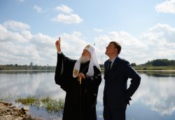 Первосвятительский визит Святейшего Патриарха Московского и всея Руси Кирилла в Псковскую епархию 3 сентября 2014 года