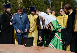 Первосвятительский визит Святейшего Патриарха Московского и всея Руси Кирилла в Псковскую епархию 3 сентября 2014 года