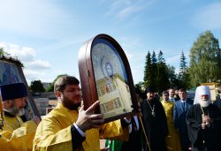 Первосвятительский визит Святейшего Патриарха Московского и всея Руси Кирилла в Псковскую епархию 3 сентября 2014 года
