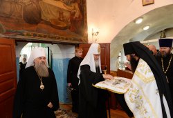 Первосвятительский визит Святейшего Патриарха Московского и всея Руси Кирилла в Псковскую епархию 3 сентября 2014 года