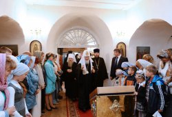 Первосвятительский визит Святейшего Патриарха Московского и всея Руси Кирилла в Псковскую епархию 3 сентября 2014 года