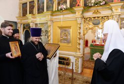 Первосвятительский визит Святейшего Патриарха Московского и всея Руси Кирилла в Псковскую епархию 3 сентября 2014 года