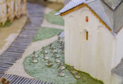 Большой макет Псковского кремля в формах XV века, сентябрь 2013 года