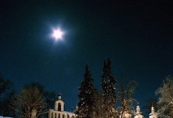 Псково-Печерский монастырь зимой