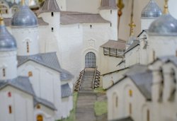 Большой макет Псковского кремля в формах XV века, сентябрь 2013 года