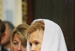 Первосвятительский визит в Псковскую епархию. Божественная литургия в Свято-Троицком соборе Псковского кремля