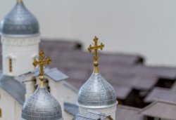 Большой макет Псковского кремля в формах XV века, сентябрь 2013 года