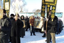 Крестный ход вокруг Пскова 26 января 2012 года