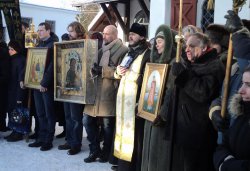 Крестный ход вокруг Пскова 26 января 2012 года