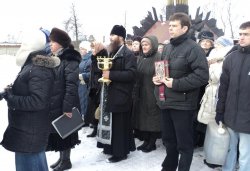 Крестный ход вокруг Пскова 14 марта 2012 года