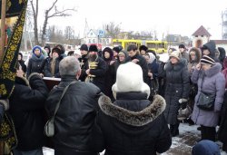 Крестный ход вокруг Пскова 14 марта 2012 года