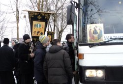 Крестный ход вокруг Пскова 14 марта 2012 года