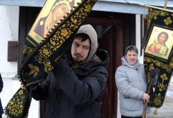 Крестный ход вокруг Пскова 14 марта 2012 года