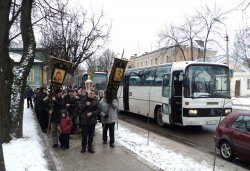 Крестный ход вокруг Пскова 14 марта 2012 года