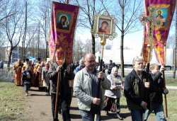 Крестный ход вокруг Пскова 26 апреля 2012 года