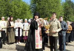 Крестный ход вокруг Пскова 15 мая 2012 года