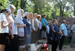 Освящение куполов и колоколов храма в Крестах 4 июля 2012 года