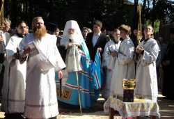 Освящение куполов и колоколов храма в Крестах 4 июля 2012 года