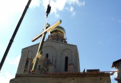 Освящение куполов и колоколов храма в Крестах 4 июля 2012 года