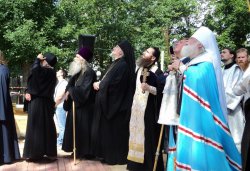 Освящение куполов и колоколов храма в Крестах 4 июля 2012 года