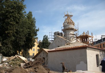 Чин освящения крестов храма преподобного Сергия Радонежского с Залужья, 25 августа 2015 года