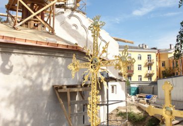 Чин освящения крестов храма преподобного Сергия Радонежского с Залужья, 25 августа 2015 года