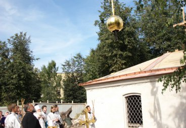 Чин освящения крестов храма преподобного Сергия Радонежского с Залужья, 25 августа 2015 года