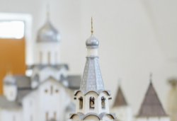 Большой макет Псковского кремля в формах XV века, сентябрь 2013 года