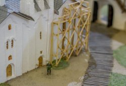 Большой макет Псковского кремля в формах XV века, сентябрь 2013 года