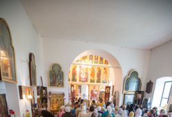 Крестный ход с иконой Спаса Елеазаровского на Талабские острова 12 июля 2012 года. Фоторепортаж Андрея Кокшарова