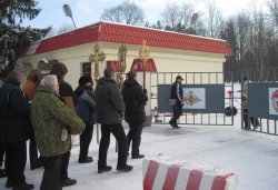 Крестный ход вокруг Пскова 13 февраля 2012 года