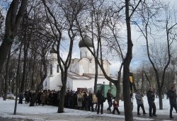 Крестный ход вокруг Пскова 14 марта 2012 года