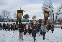 Крестный ход вокруг Пскова 14 марта 2012 года