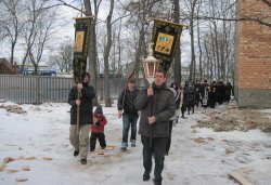 Крестный ход вокруг Пскова 14 марта 2012 года