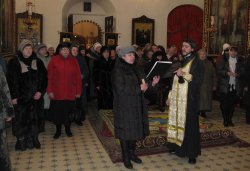 Крестный ход вокруг Пскова 26 января 2012 года